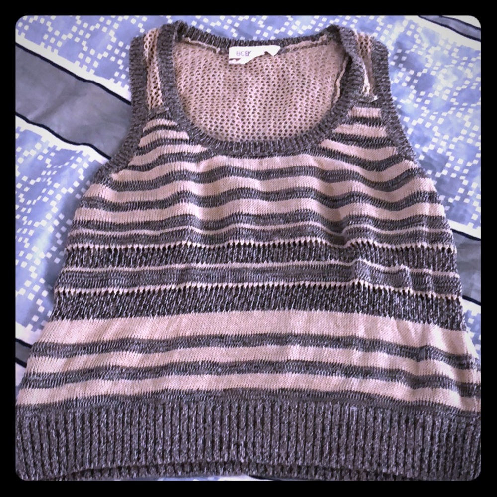 BCBG Sleeveless sweater top